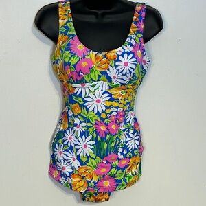 2. Vintage 1960's Sea Queen one piece swimsuit